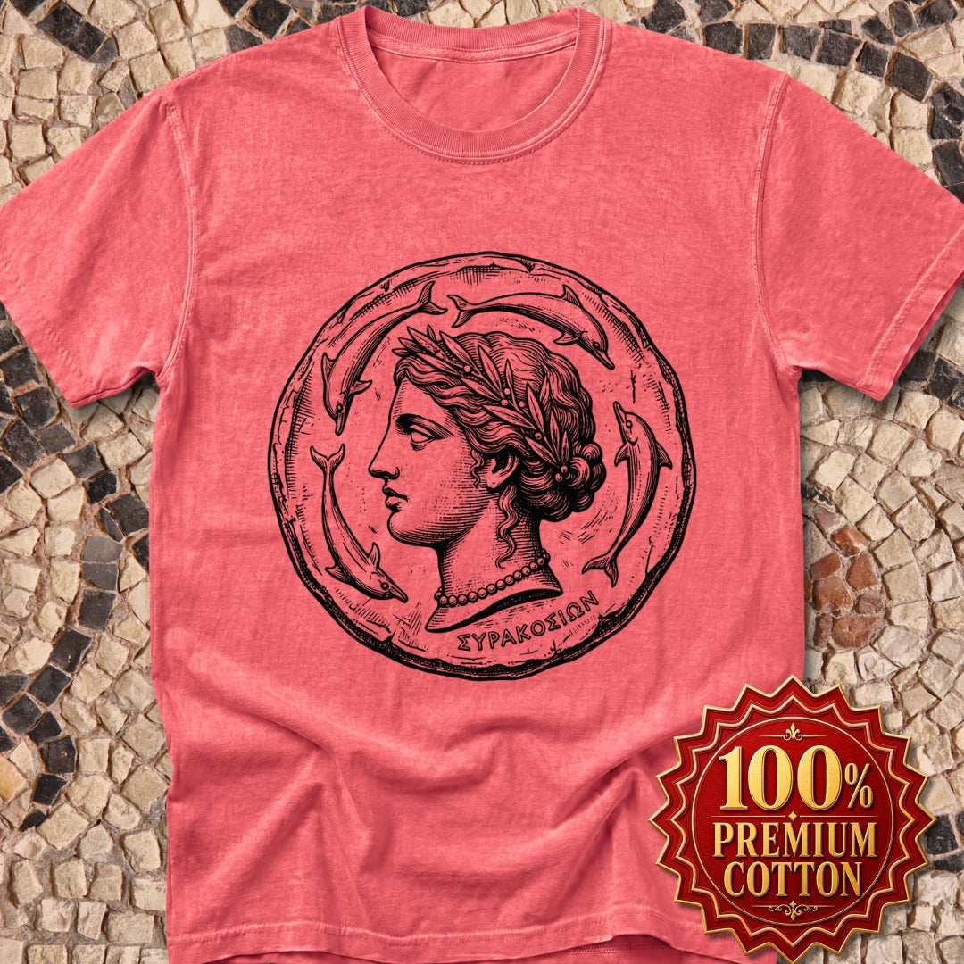 Ancient Syracuse Greek Coin Art Premium Tee