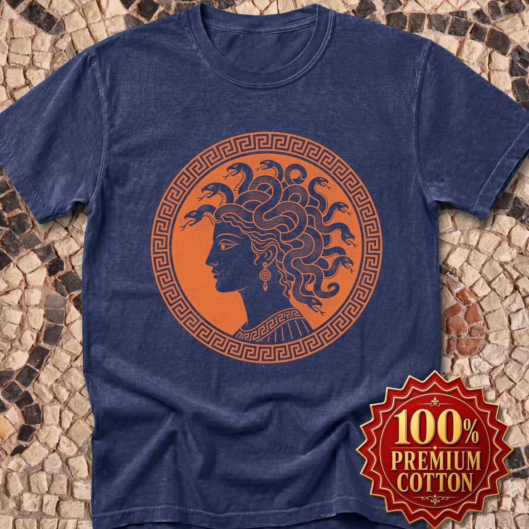 Medusa Ancient Pottery Style Premium Tee