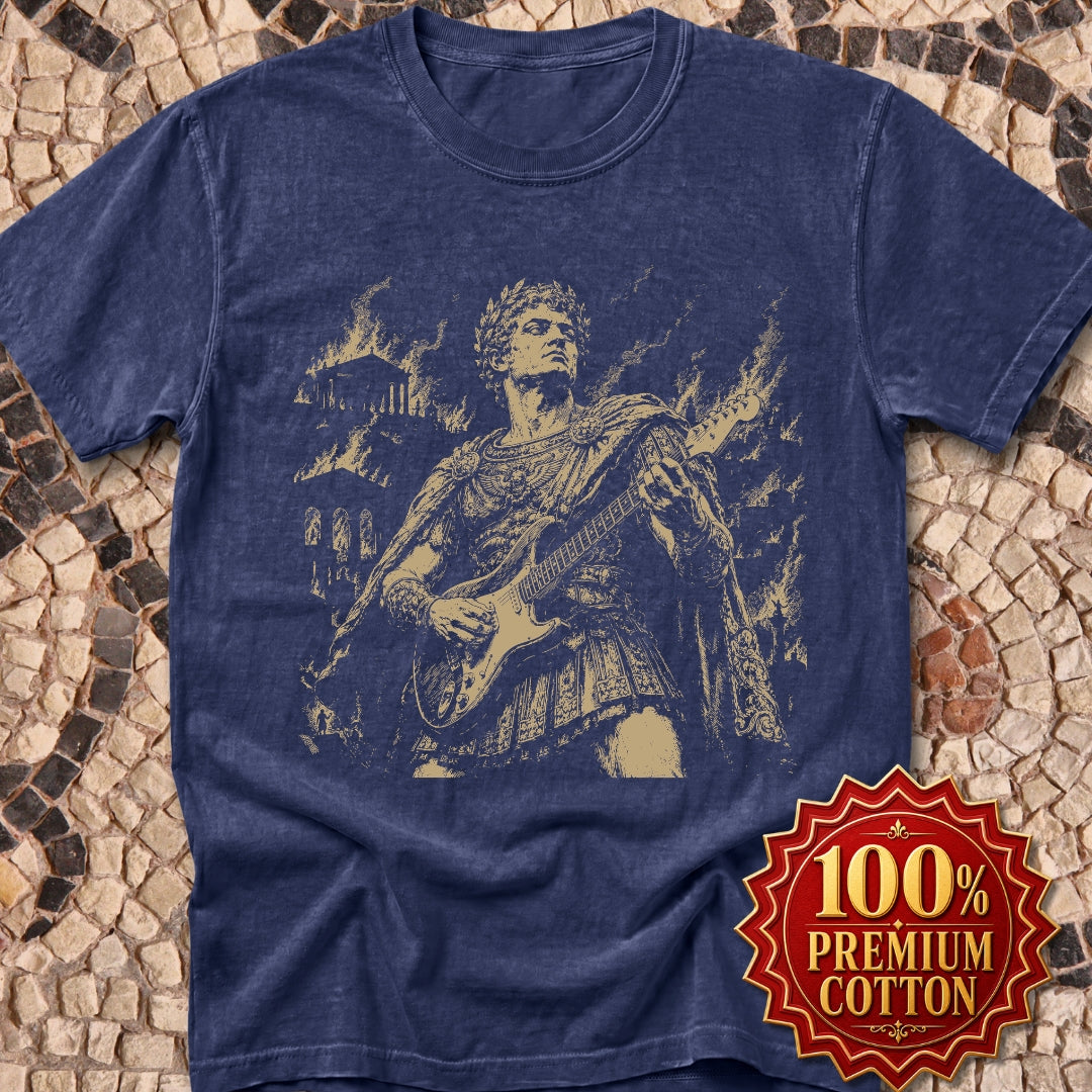 Nero Playing Guitar Premium Tee