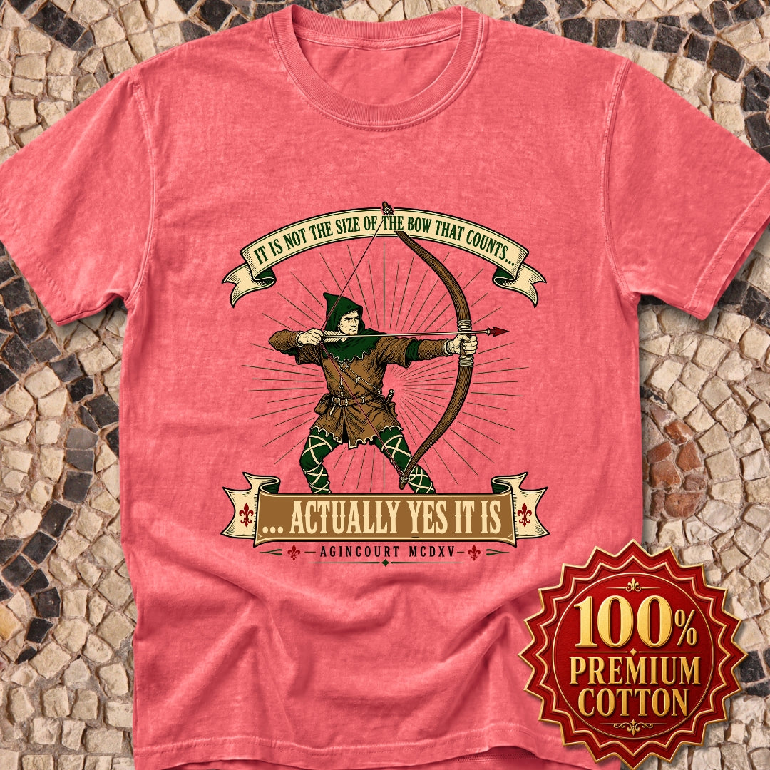 Size of the Bow Agincourt Premium Tee