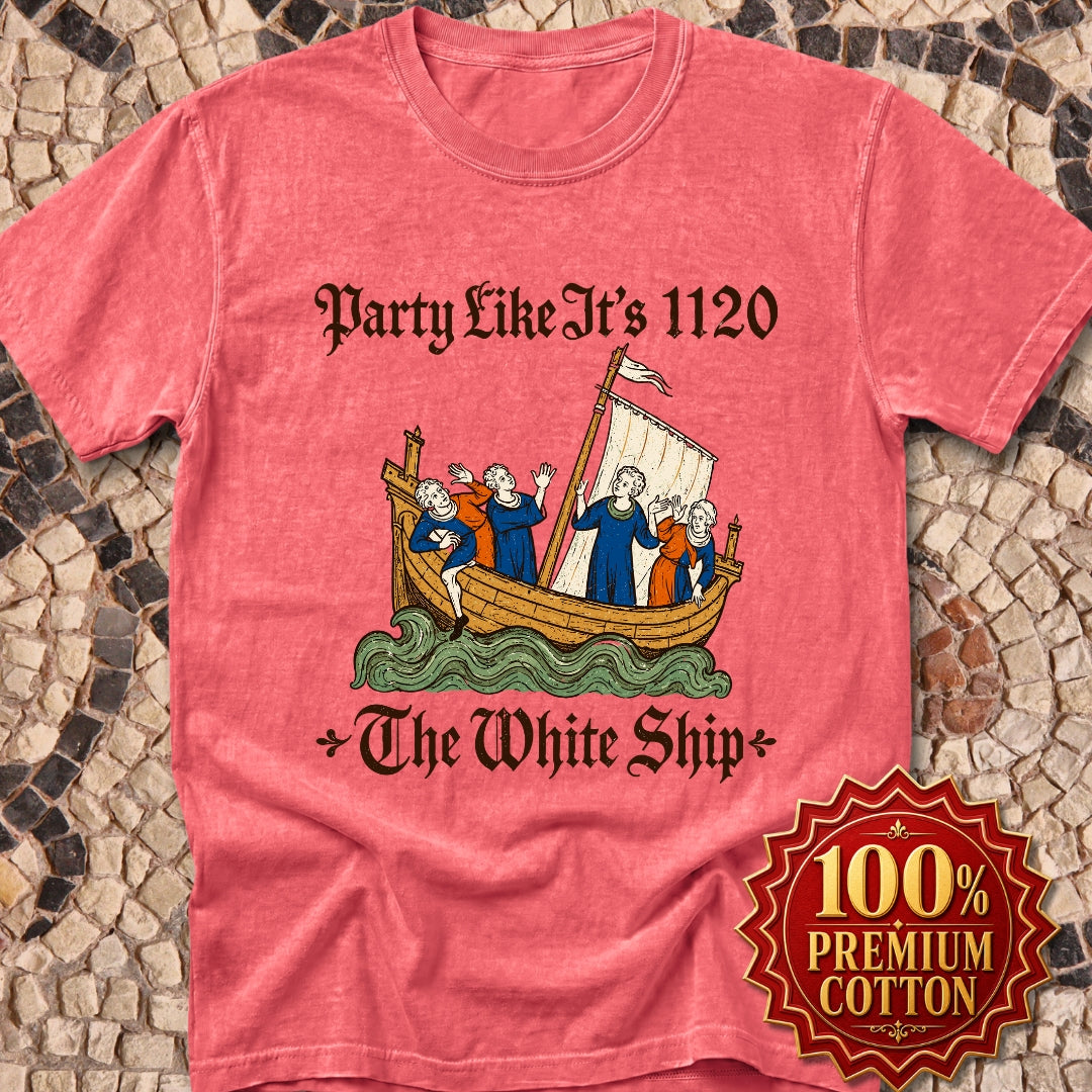 White Ship Party Like It's 1120 Premium Tee