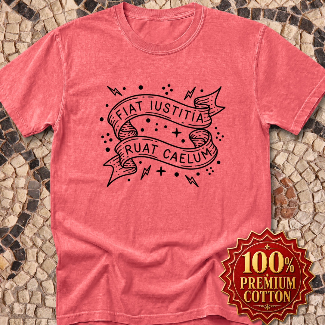 Fiat Iustitia Seek Justice Latin Quote Premium Tee