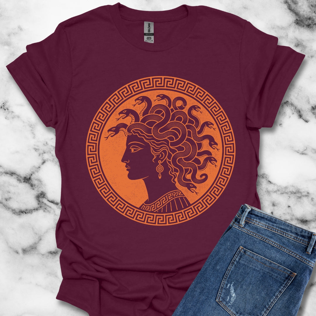 Medusa Ancient Pottery Style T-Shirt