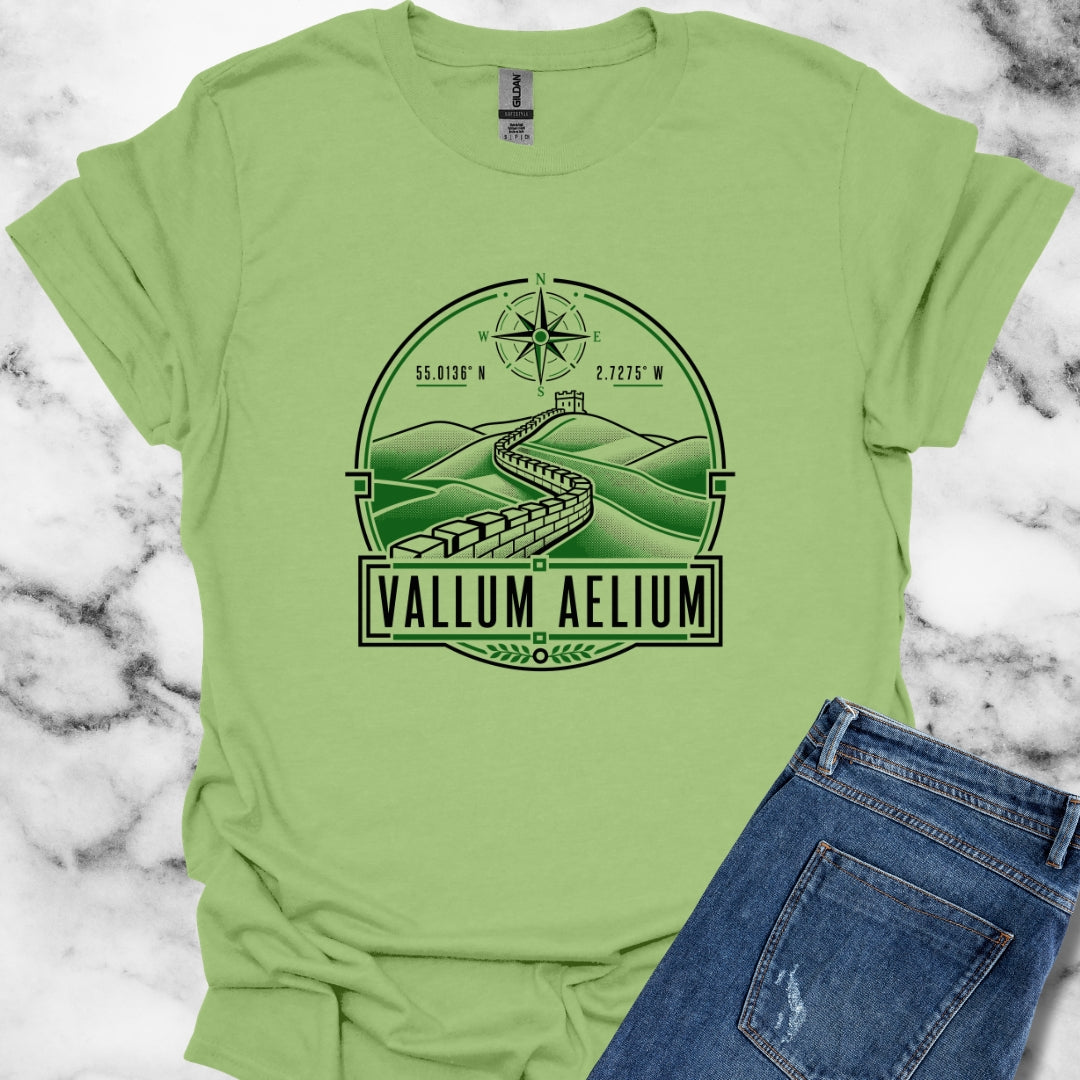 Vallum Aelium Hadrian's Wall Latin T-Shirt