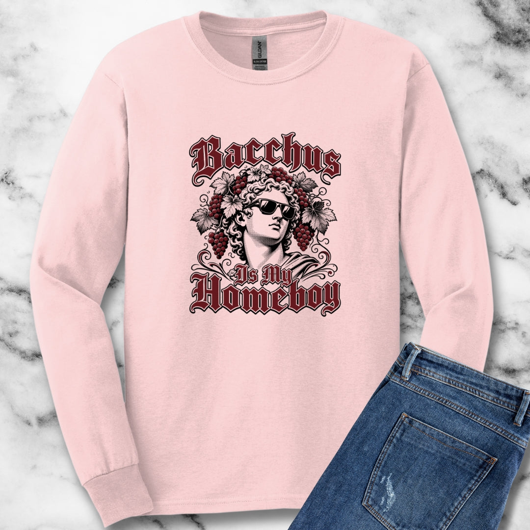 Bacchus is Homeboy Unisex Long Sleeve Tee