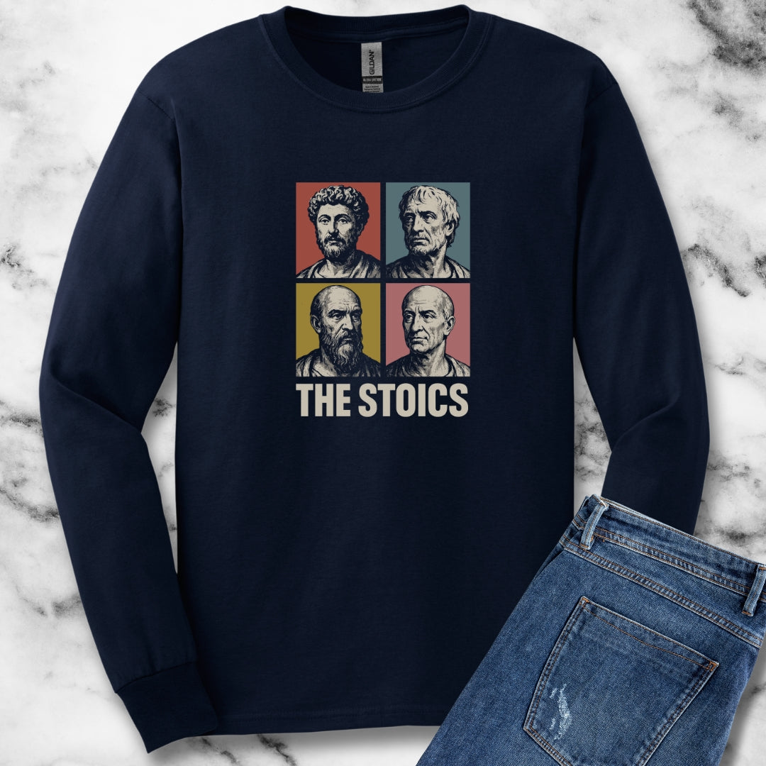The Stoics Pop Art Unisex Long Sleeve Tee