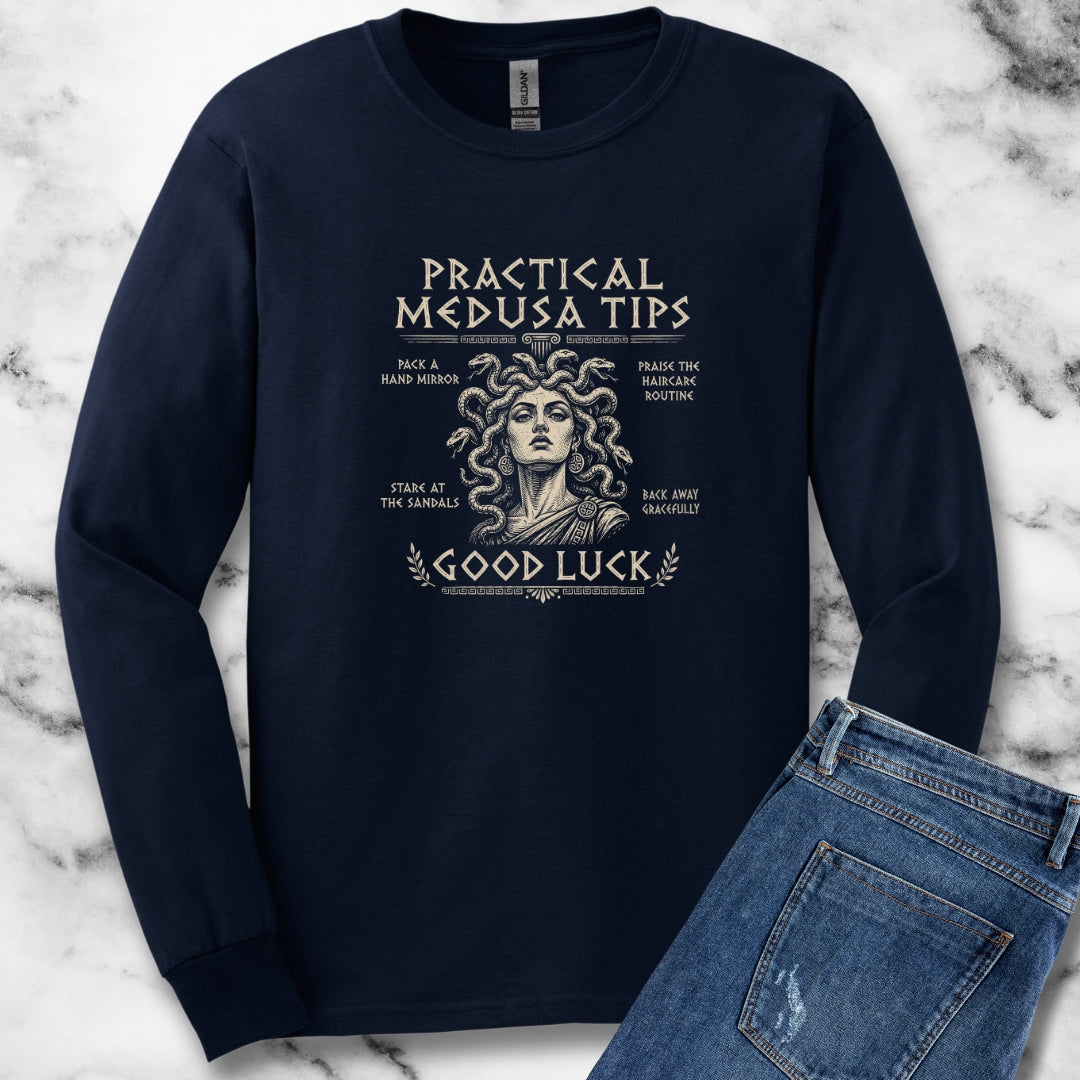 Practical Medusa Tips Unisex Long Sleeve Tee