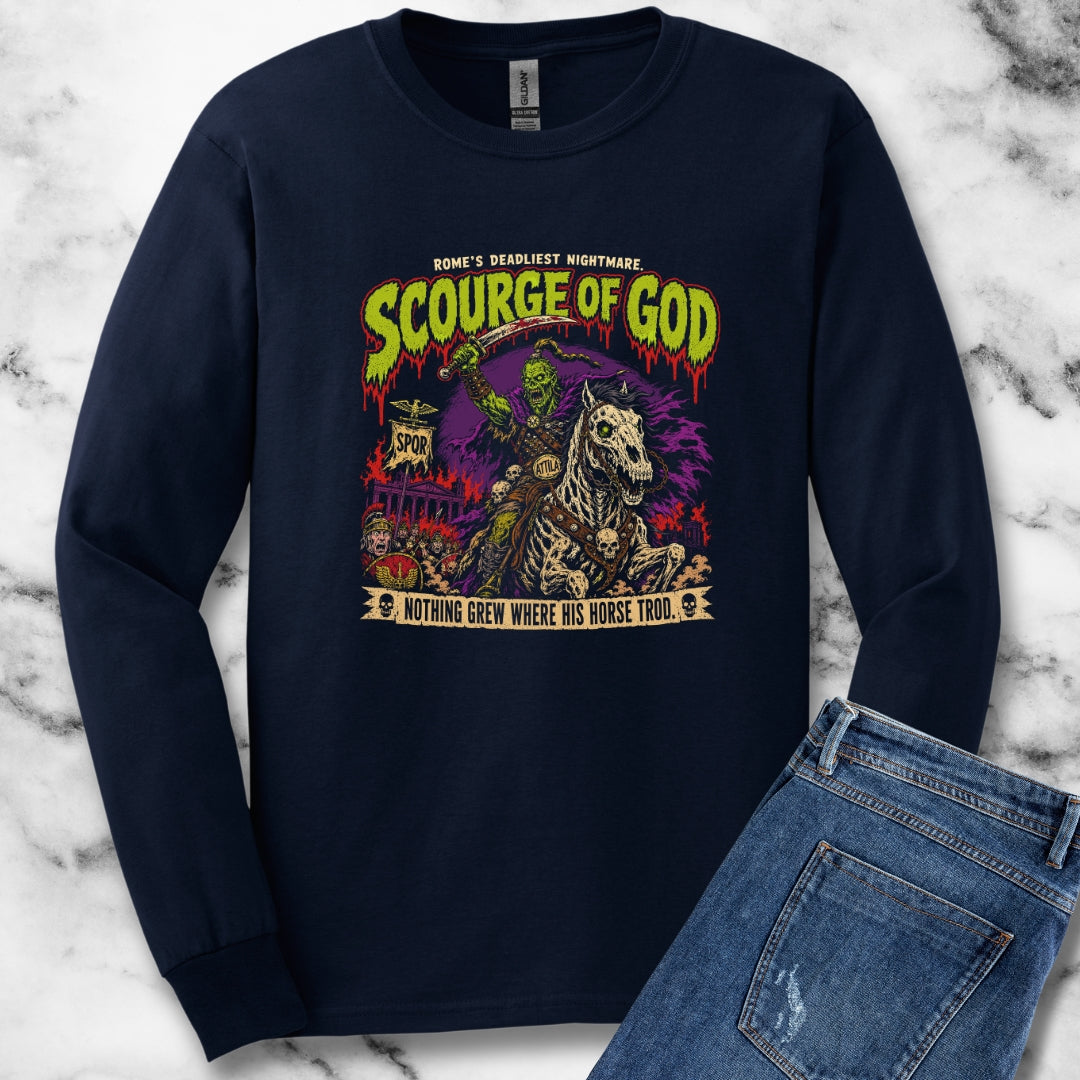 Psychobilly Attila the Hun Unisex Long Sleeve Tee