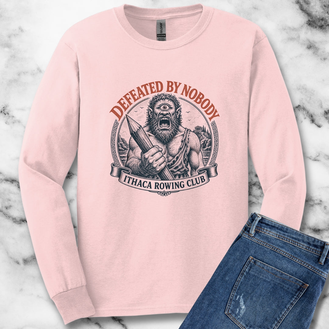 Polyphemus Defeated by Nobody Unisex Long Sleeve Tee