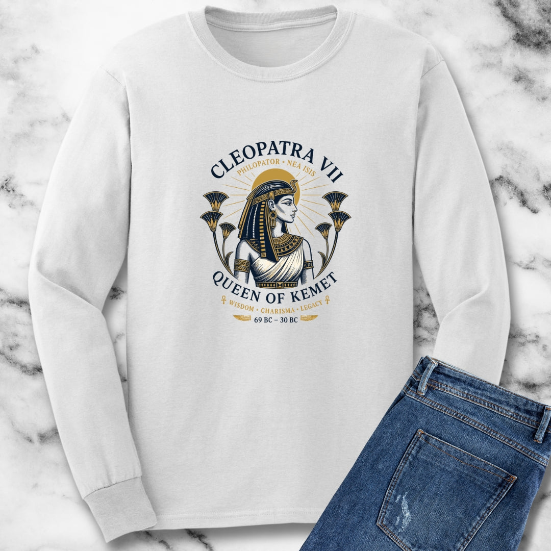 Cleopatra Queen of Kemet Unisex Long Sleeve Tee