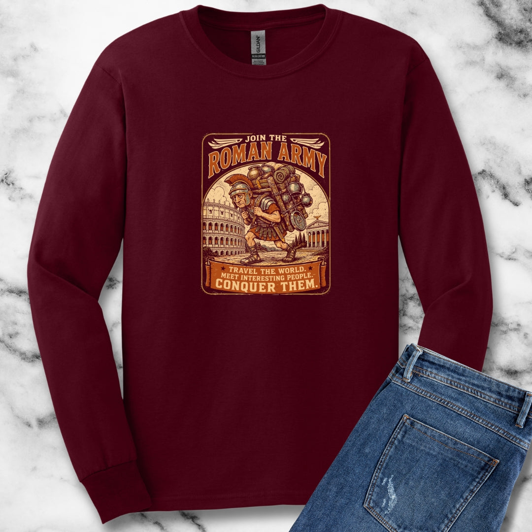 Roman Army Recruitment Unisex Long Sleeve Tee
