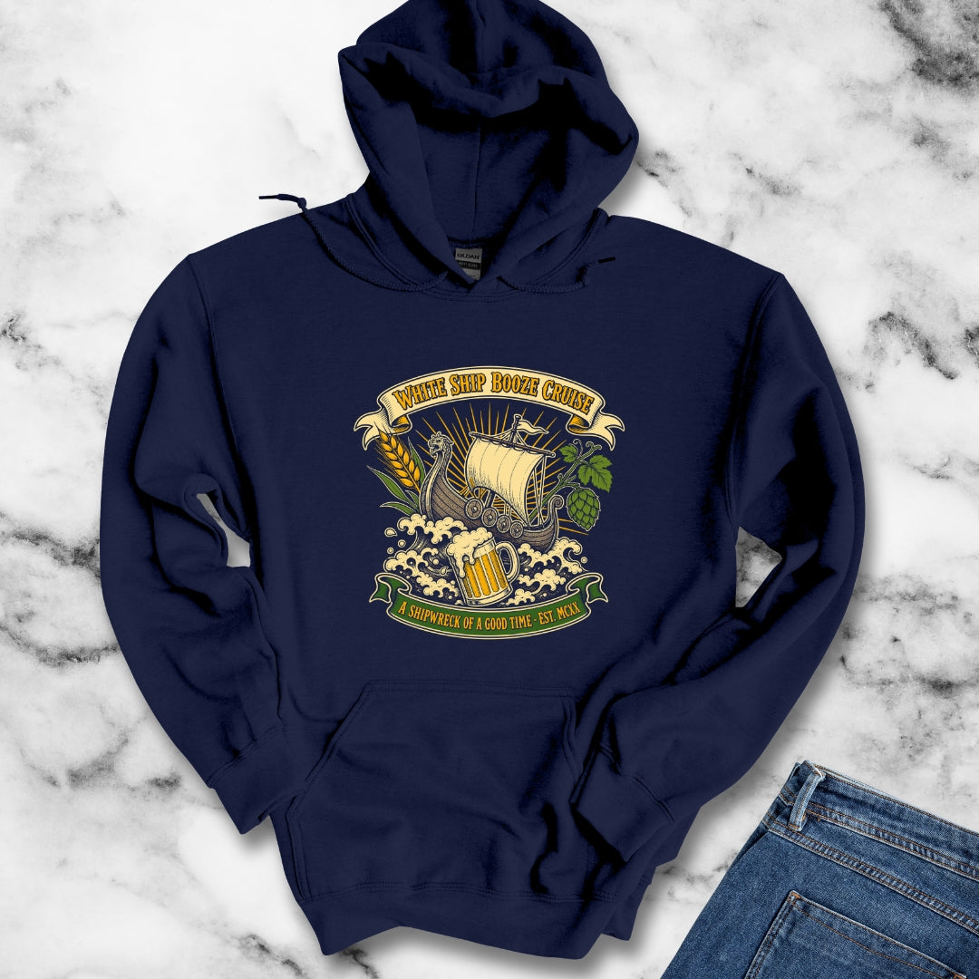 White Ship Booze Cruise Disaster Hoodie