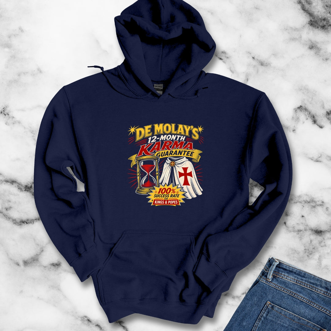 Curse of De Molay Templar Karma Hoodie