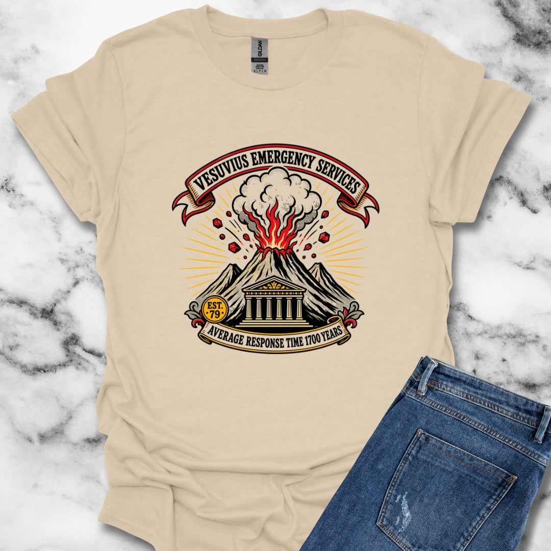 Vesuvius Emergency Services Est 79 T-Shirt