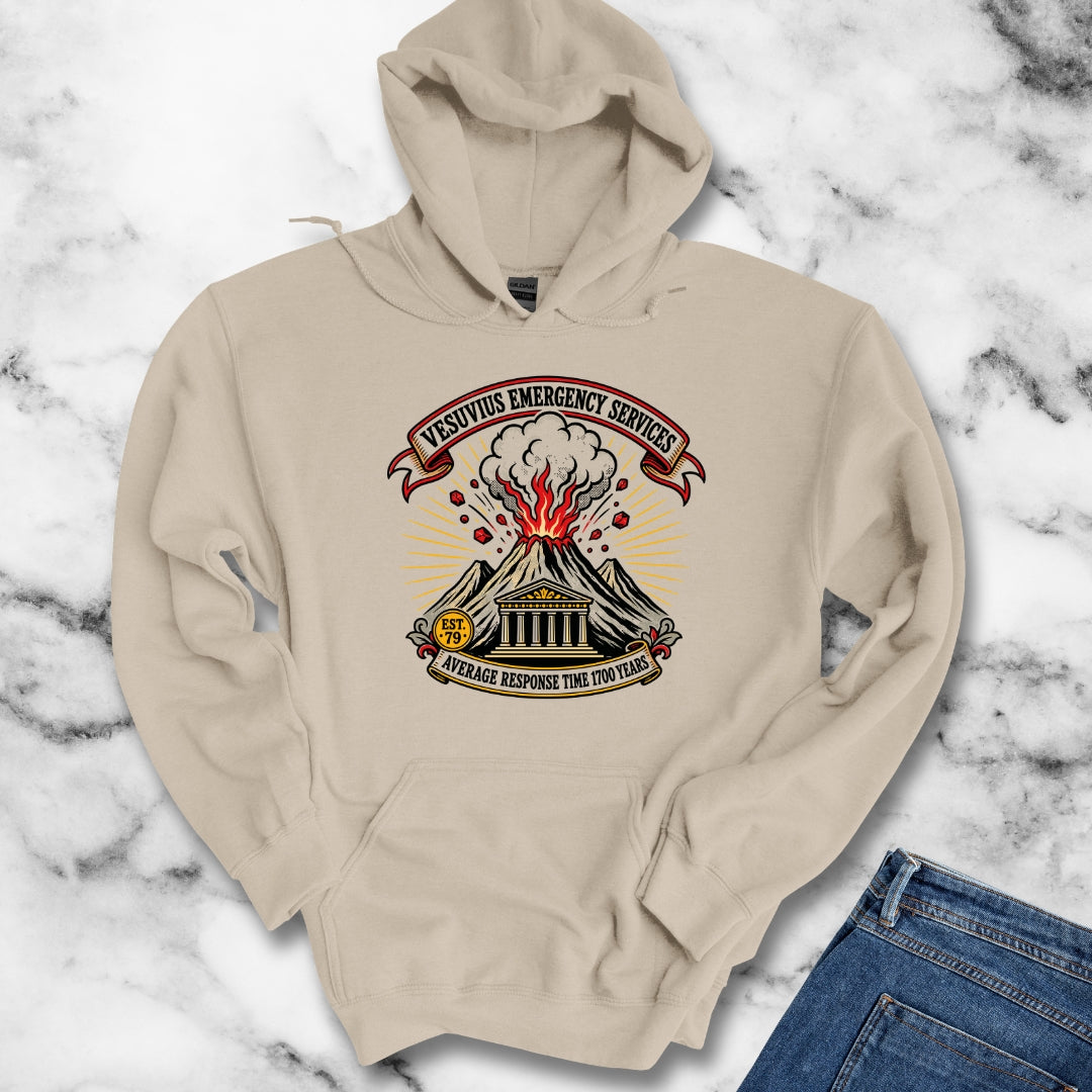 Vesuvius Emergency Services Est 79 Hoodie