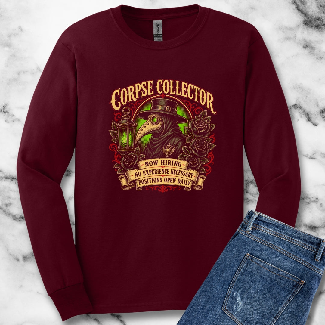 Now Hiring Corpse Collector Unisex Long Sleeve Tee