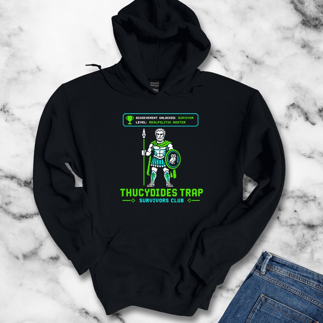 8 Bit Thucydides Trap Survivors Club Hoodie