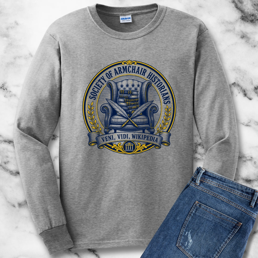 Society of Armchair Historians Unisex Long Sleeve Tee