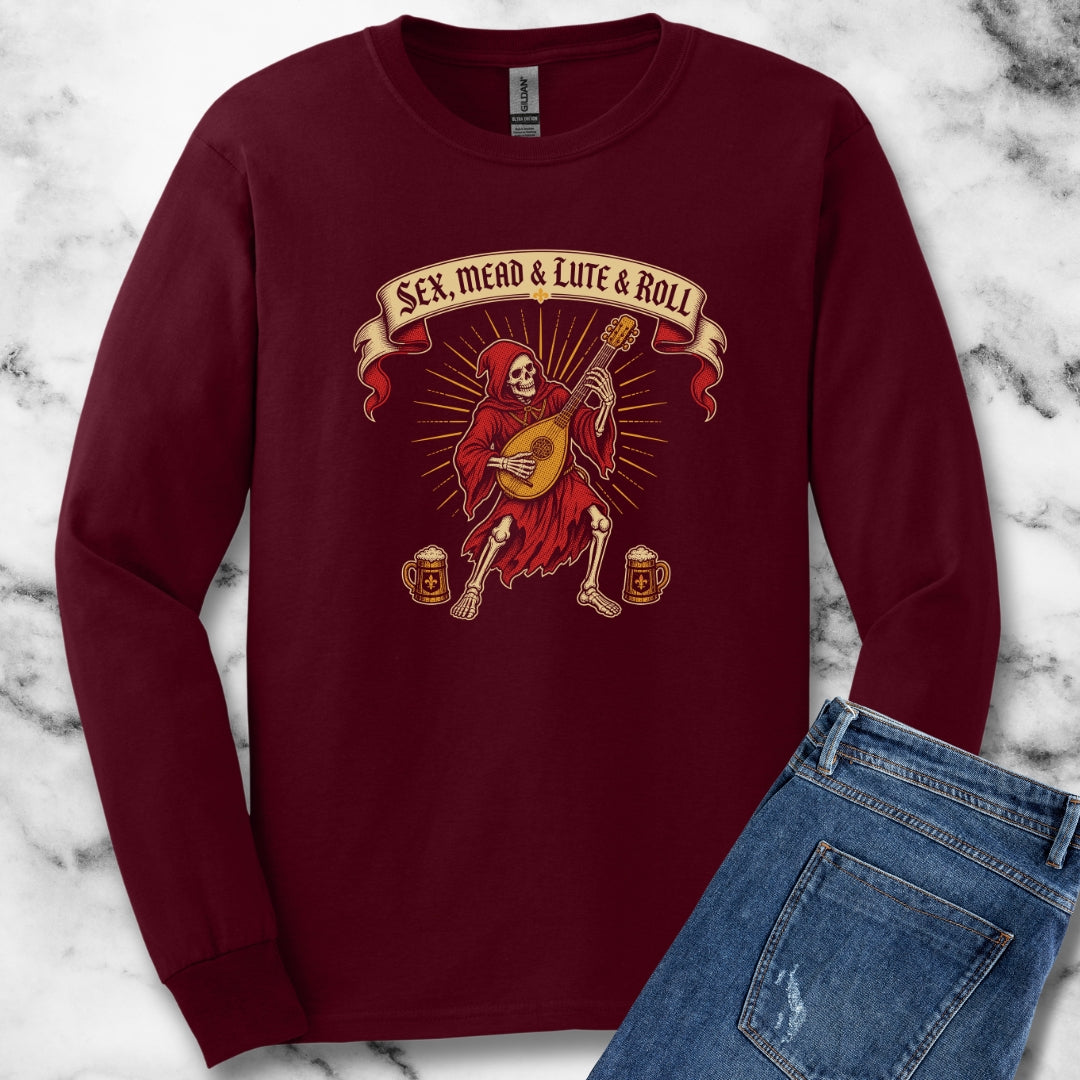 Sex Mead Lute and Roll Unisex Long Sleeve Tee