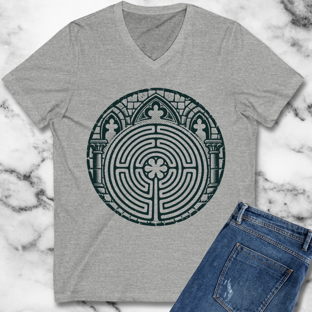 Chartres Cathedral Labyrinth V-neck