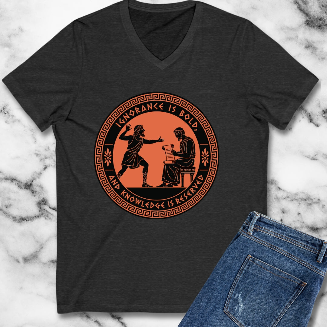 Ignorance is Bold Thucydides Quote V-Neck