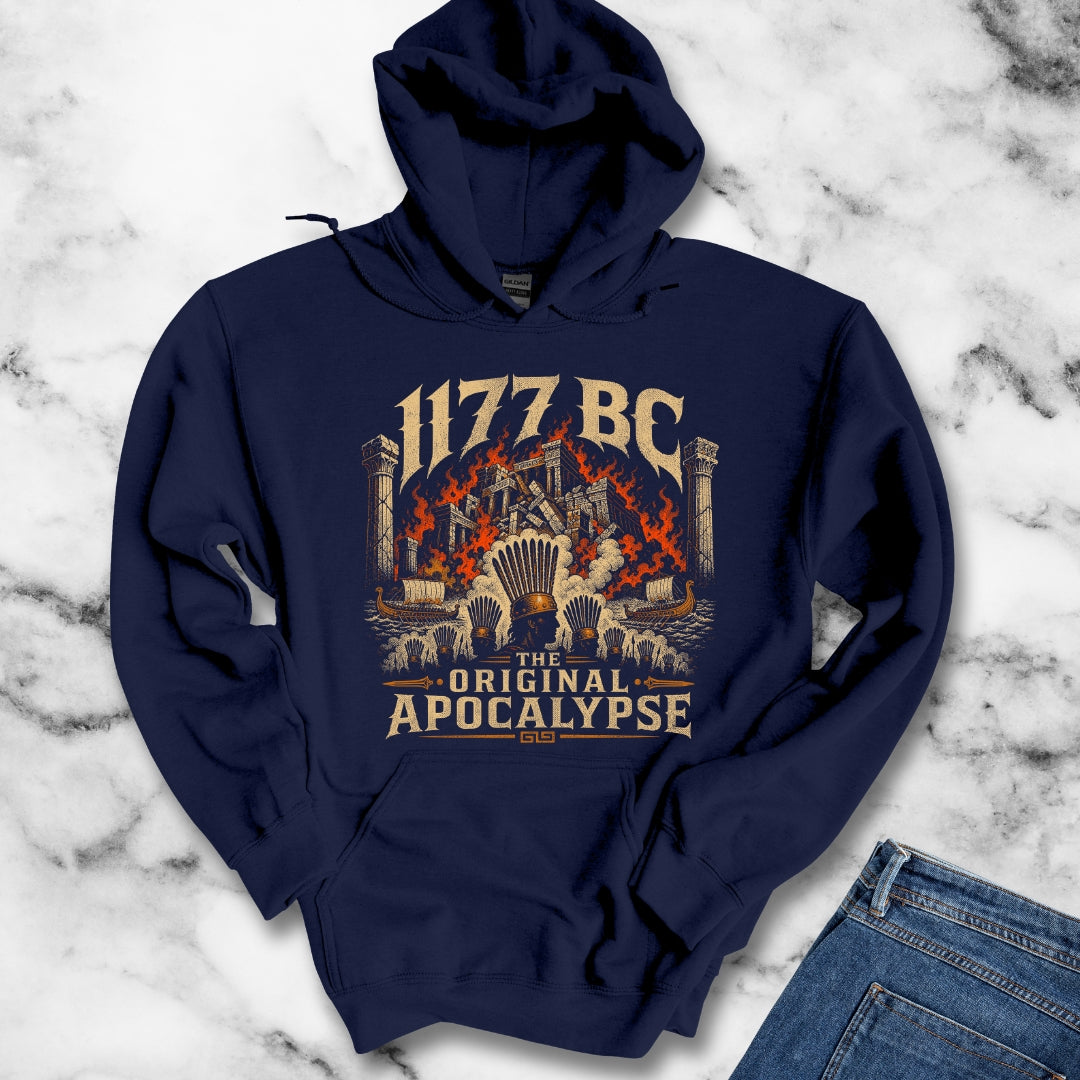1177 BC Bronze Age Collapse Apocalypse Hoodie