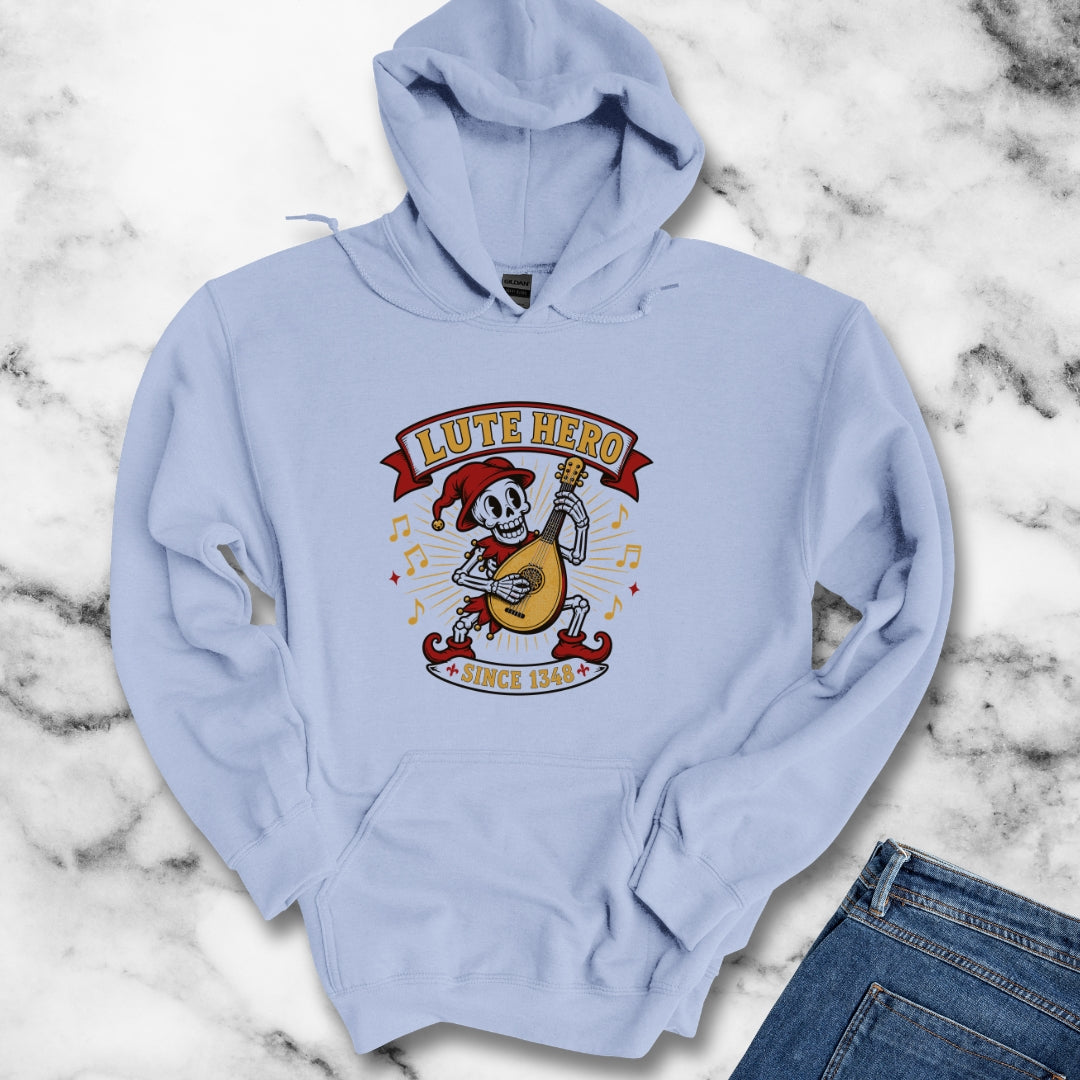Medieval Bard Lute Hero Hoodie