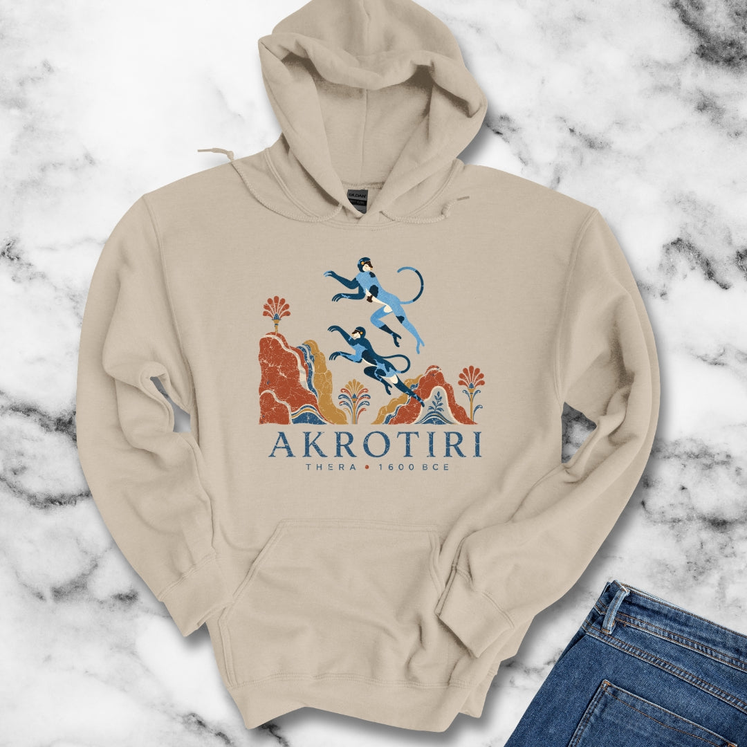 Blue Monkeys Santorini Akrotiri Hoodie