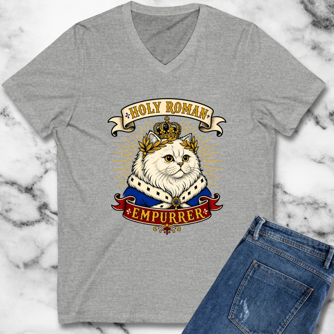Holy Roman Empurrer Cat V-neck