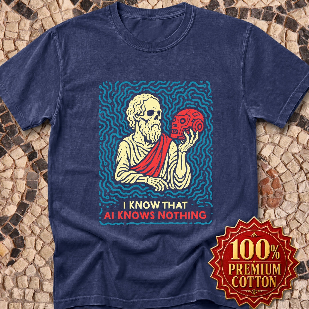 Socrates AI Knows Nothing Premium Tee