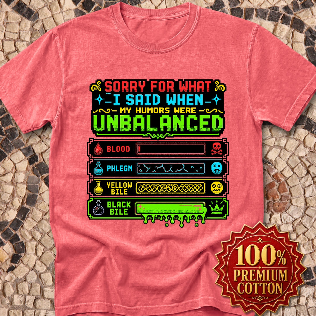 8 Bit Sorry for What I Said Humors Premium Tee