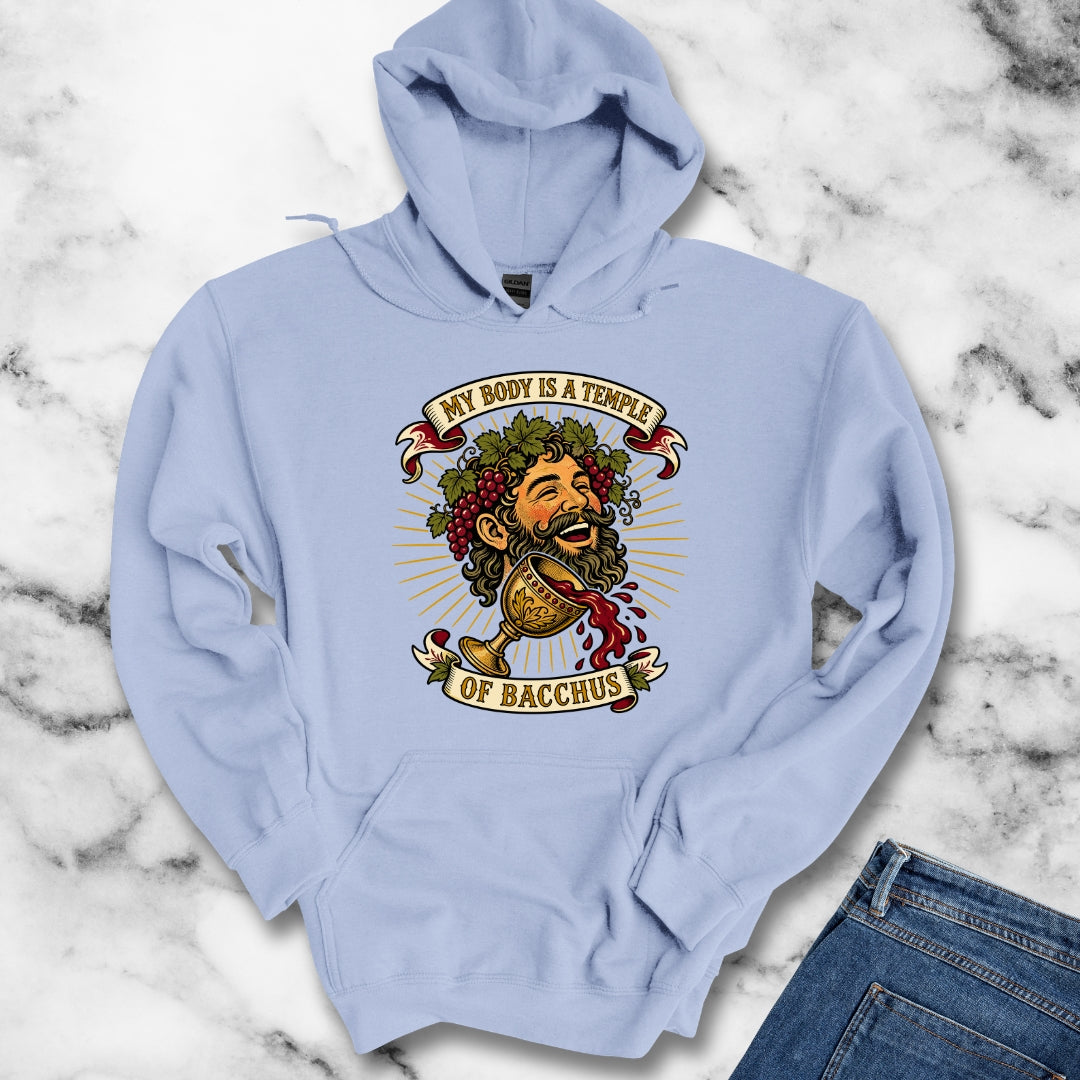 My Body is a Temple of Bacchus Hoodie