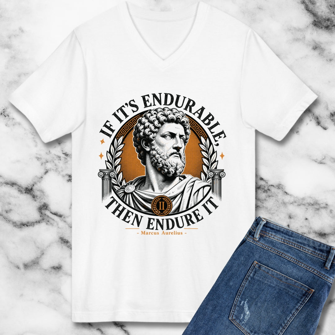Marcus Aurelius Endurable Quote V-neck