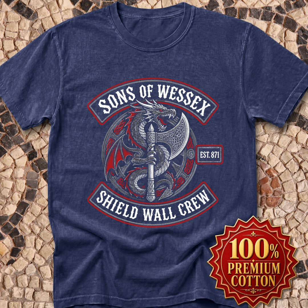 Sons of Wessex Shield Wall Crew Premium Tee
