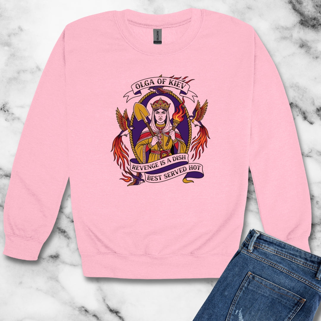 Olga of Kiev Revenge Unisex Heavy Crewneck Sweatshirt