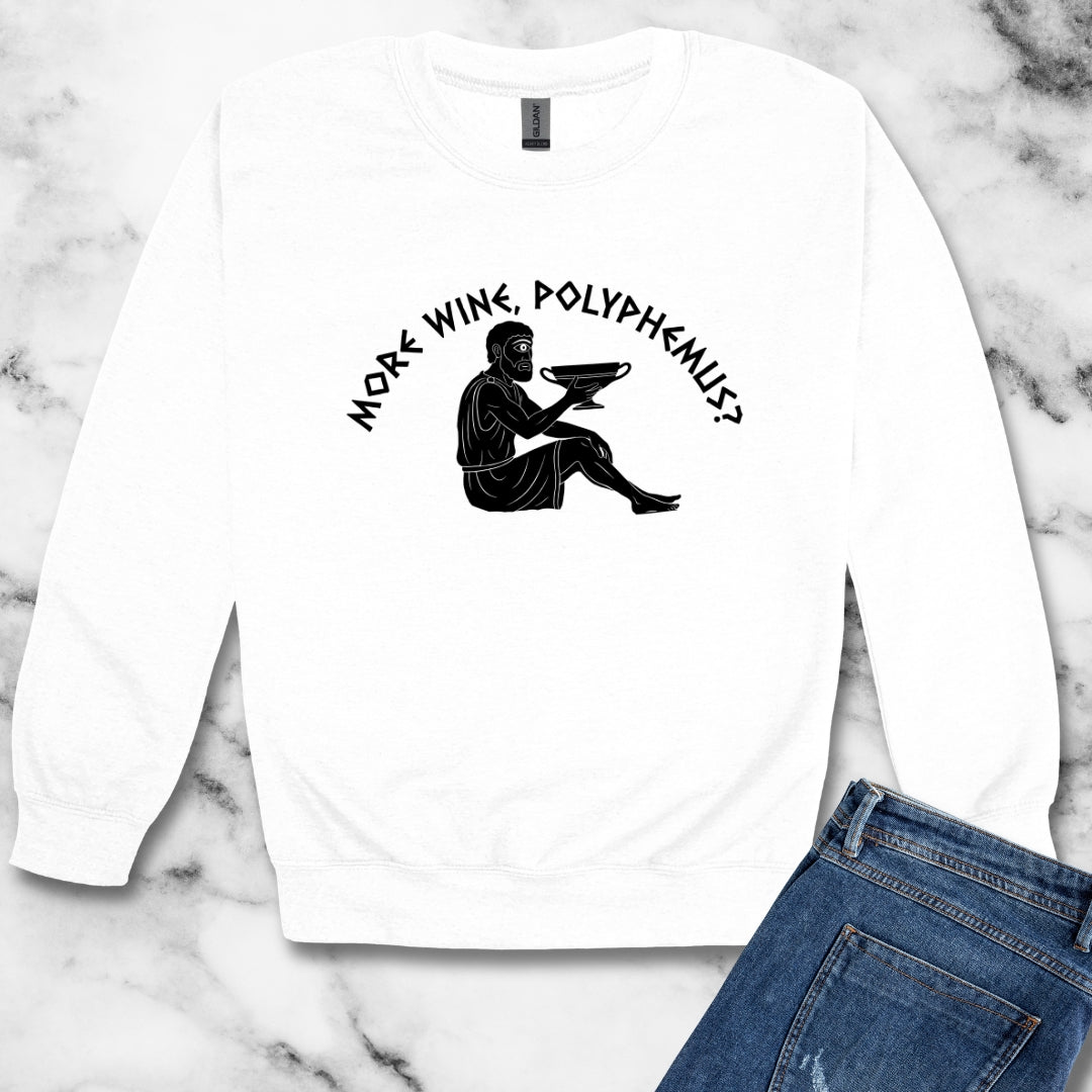 More Wine Polyphemus Cyclops Unisex Heavy Crewneck Sweatshirt