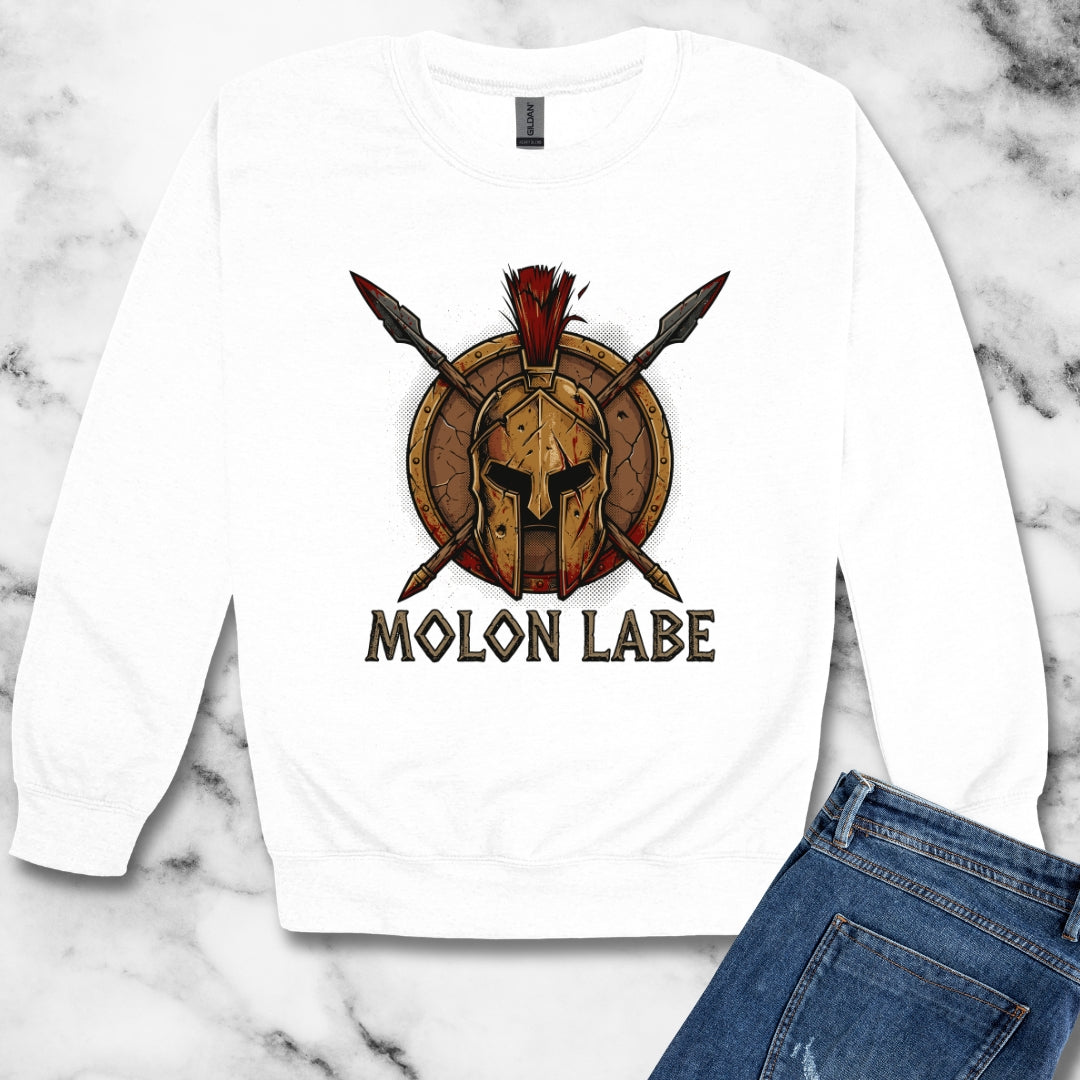 Molon Labe Sparta Unisex Heavy Crewneck Sweatshirt