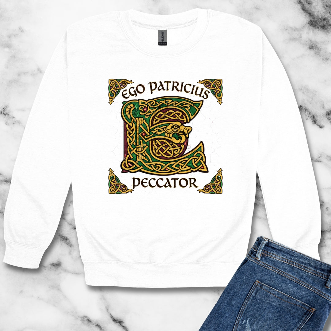 Saint Patrick Peccator Sinner Unisex Heavy Crewneck Sweatshirt