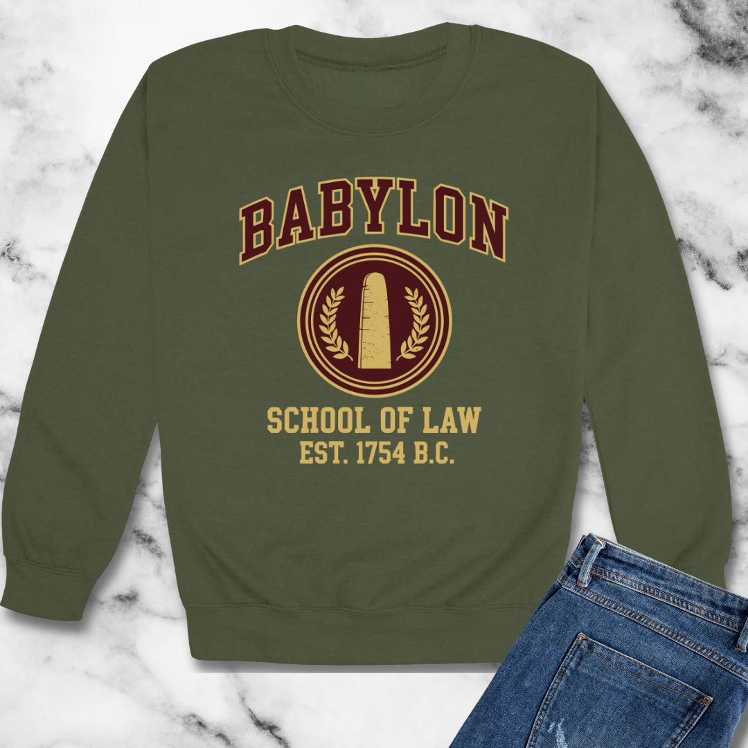Babylon School of Law Unisex Heavy Crewneck Sweatshirt