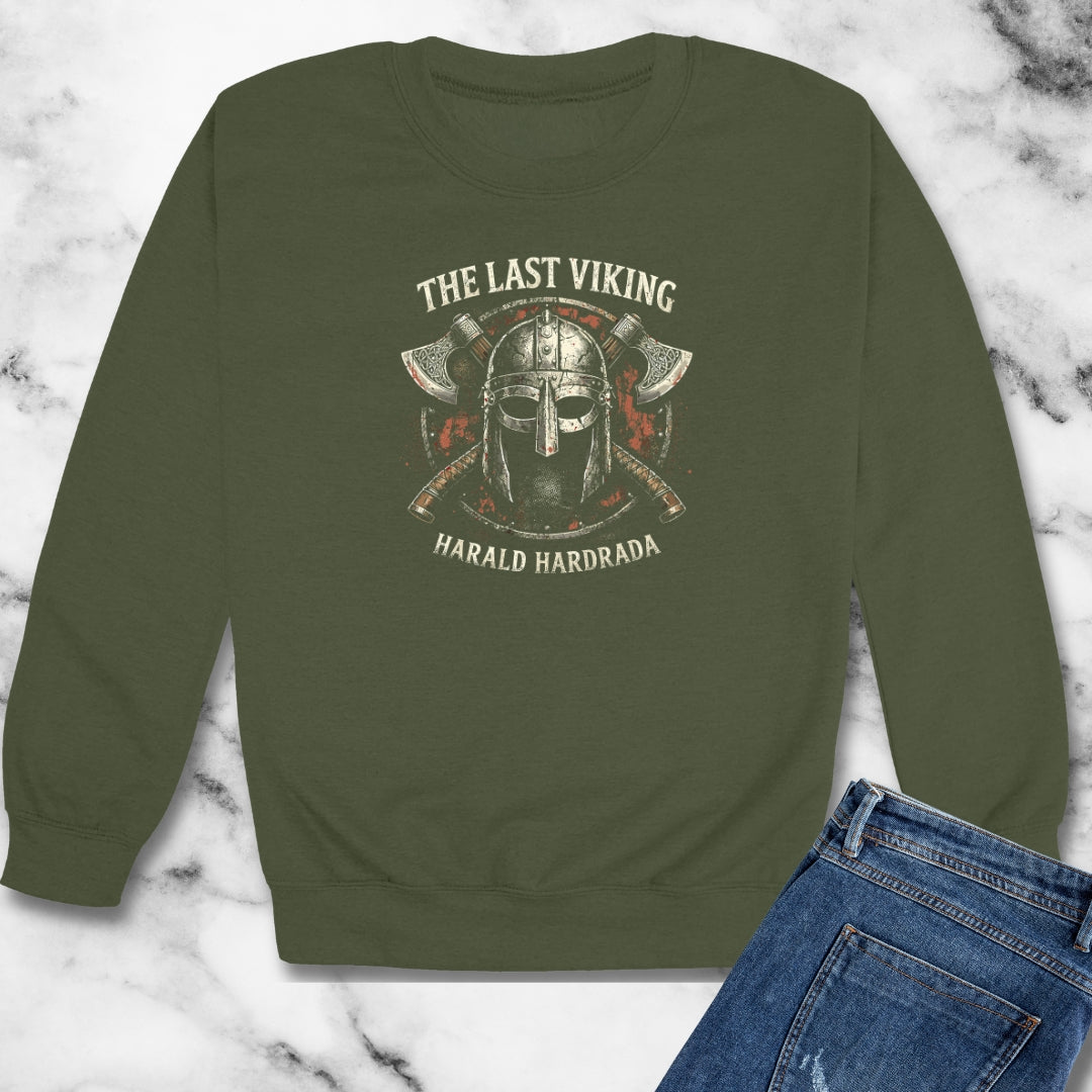 Harald Hardrada the Last Viking Unisex Heavy Crewneck Sweatshirt