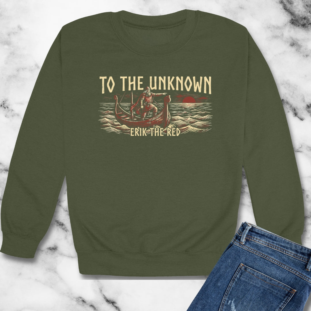 Erik the Red Into the Unknown Unisex Heavy Crewneck Sweatshirt