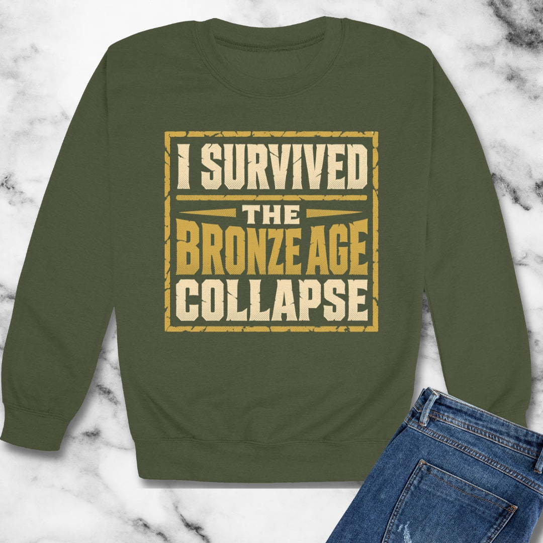 I Survived the Bronze Age Collapse Unisex Heavy Crewneck Sweatshirt