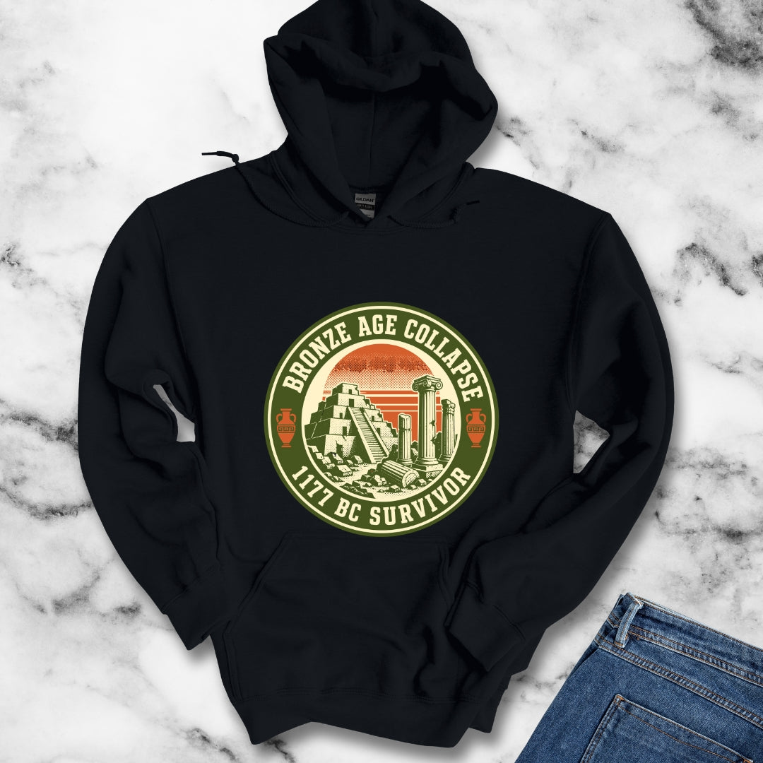 Badge Style Bronze Age Collapse Survivor Hoodie