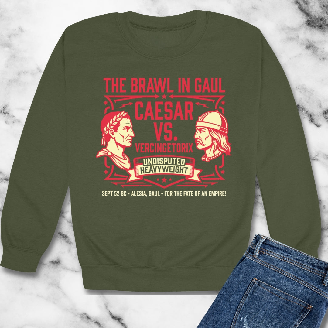 Caesar vs Vercingetorix Battle of Alesia Unisex Heavy Crewneck Sweatshirt