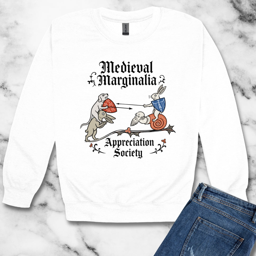 Medieval Marginalia Appreciation Society Battle Unisex Heavy Crewneck Sweatshirt