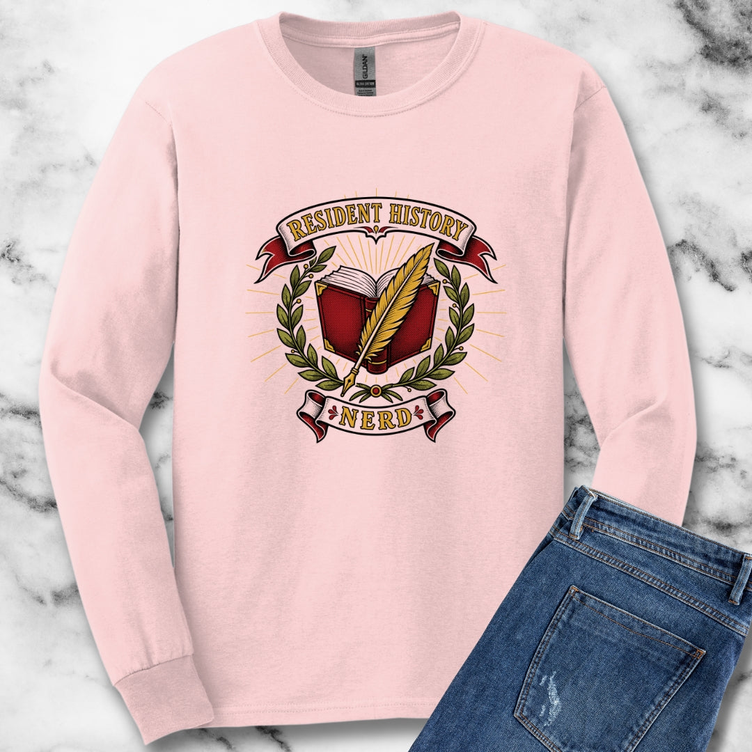 Resident History Nerd Unisex Long Sleeve Tee