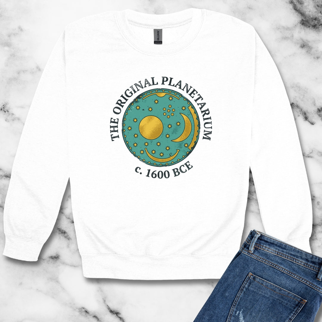 Nebra Sky Disc Original Planetarium Unisex Heavy Crewneck Sweatshirt