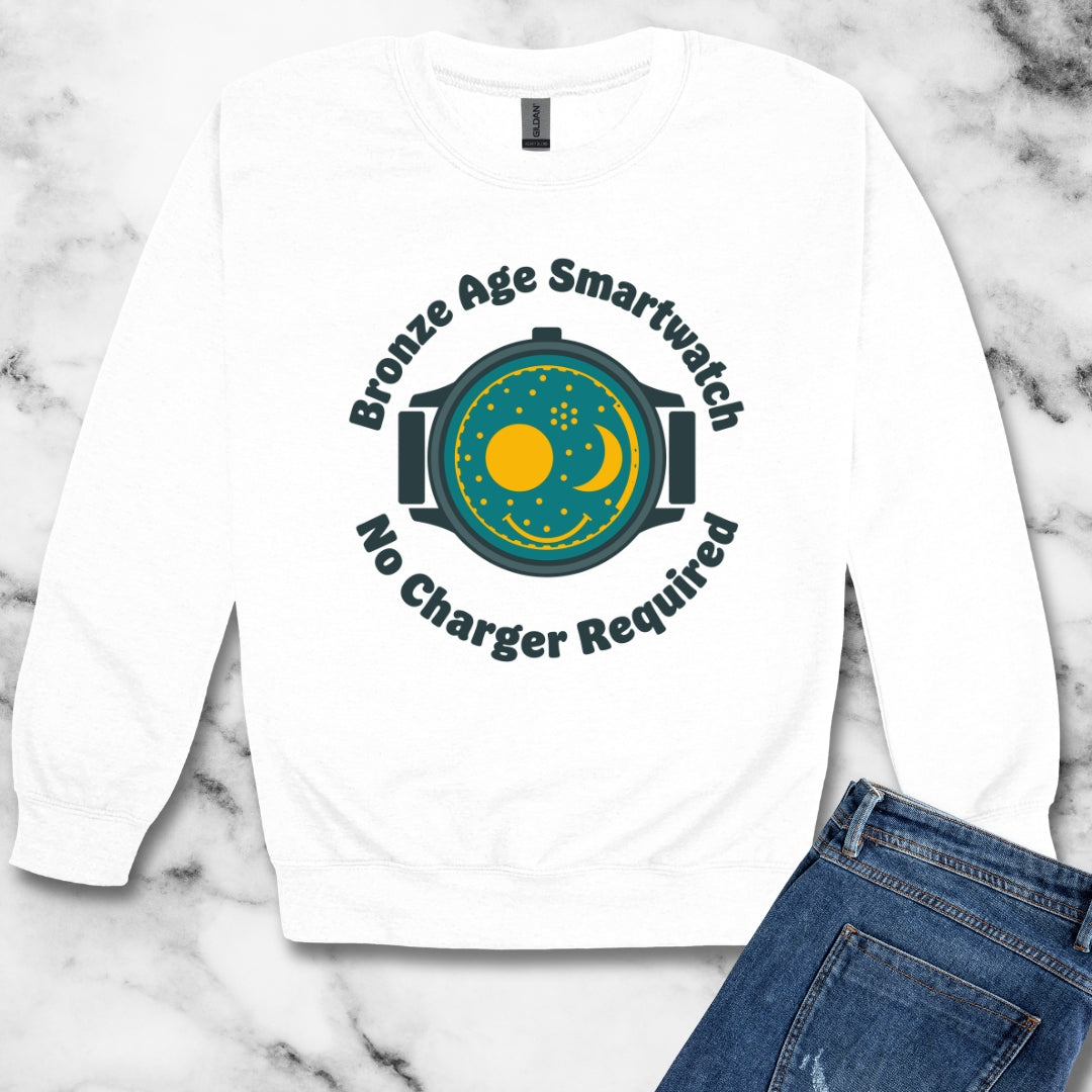 Nebra Sky Disc Original Smartwatch Unisex Heavy Crewneck Sweatshirt