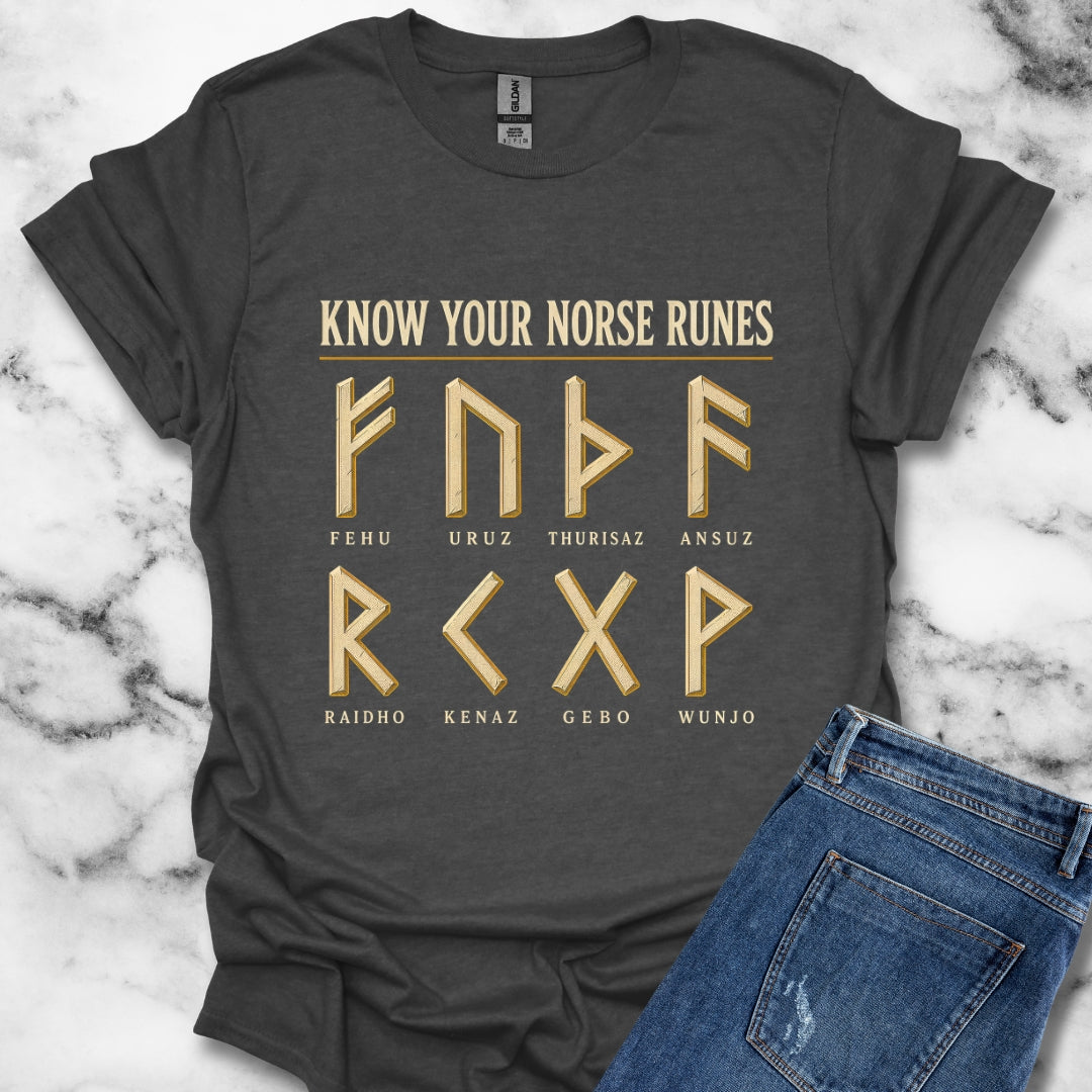 Know Your Norse Runes T-Shirt