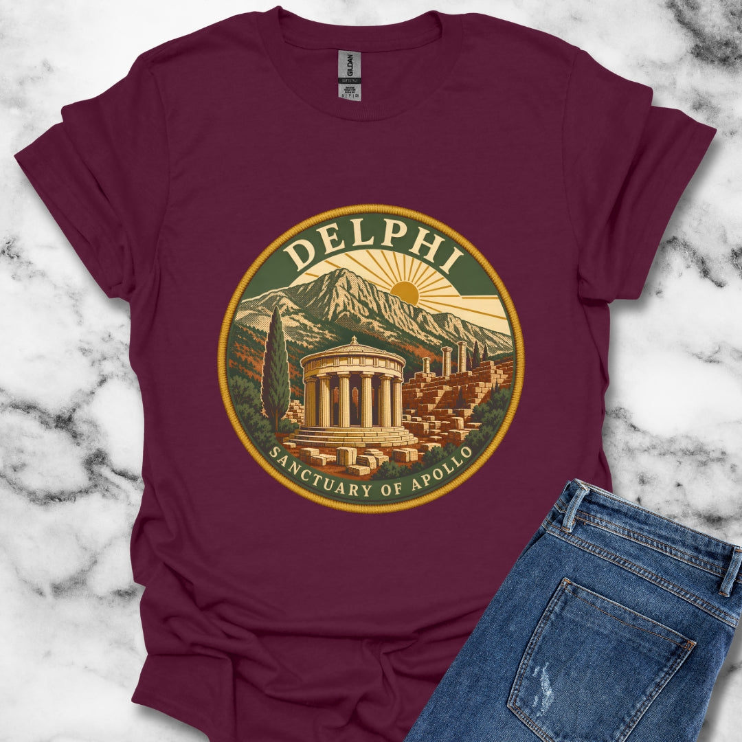 Delphi Sanctuary of Apollo Patch T-Shirt